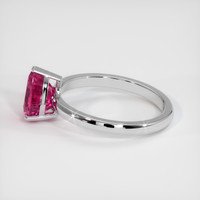 2.37 Ct. Purplish Pink Sapphire Ring, Platinum 950 4