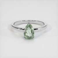 1.60 Ct. Green Sapphire Ring, Platinum 950 1