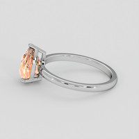 2.52 Ct. Padparadscha Sapphire Ring, Platinum 950 4