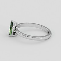 1.12 Ct. Green Sapphire Ring, Platinum 950 4