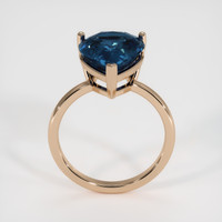 6.55 Ct. Blue Sapphire Ring, 14K Rose Gold 3