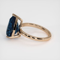 6.55 Ct. Blue Sapphire Ring, 14K Rose Gold 4