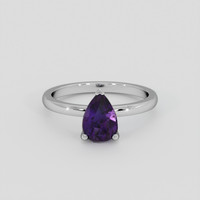 1.71 Ct. Purple Sapphire Ring, 10K White Gold 1
