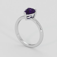 1.71 Ct. Purple Sapphire Ring, 10K White Gold 2