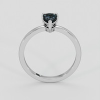 1.26 Ct. Greenish Blue Sapphire Ring, 10K White Gold 3