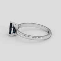 1.26 Ct. Greenish Blue Sapphire Ring, 10K White Gold 4