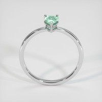 1.14 Ct. Bluish Green Sapphire Ring, 10K White Gold 3