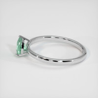 1.14 Ct. Bluish Green Sapphire Ring, 10K White Gold 4