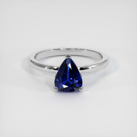 1.78 Ct. Blue Sapphire Ring, 14K White Gold 1