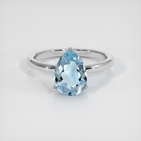 1.75 Ct. Gemstone Ring, 14K White Gold 1