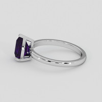 1.71 Ct. Purple Sapphire Ring, 14K White Gold 4