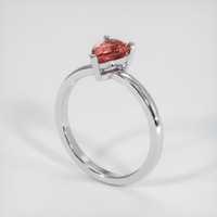 1.03 Ct. Sapphire Ring, 14K White Gold 2