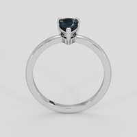 1.26 Ct. Greenish Blue Sapphire Ring, 14K White Gold 3