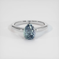 2.41 Ct. Sapphire Ring, 14K White Gold 1