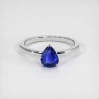1.04 Ct. Sapphire Ring, 14K White Gold 1