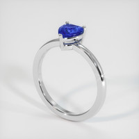 1.04 Ct. Sapphire Ring, 14K White Gold 2
