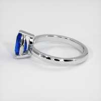 1.13 Ct. Blue Sapphire Ring, 18K White Gold 4