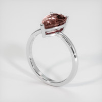 3.04 Ct. Sapphire Ring, 18K White Gold 2