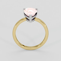 3.03 Ct. Pink Sapphire Ring, 18K White & Yellow 3