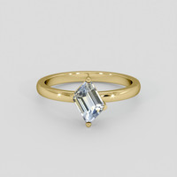1.04 Ct. Bi Color Sapphire Ring, 10K Yellow Gold 1