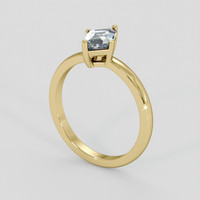 1.04 Ct. Bi Color Sapphire Ring, 10K Yellow Gold 2