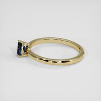 0.40 Ct. Blue Sapphire Ring, 10K Yellow Gold 4