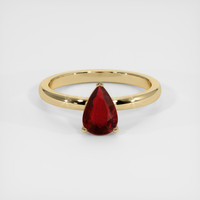 1.01 Ct. Ruby Ring, 14K Yellow Gold 1