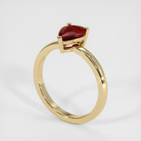 1.01 Ct. Ruby Ring, 14K Yellow Gold 2