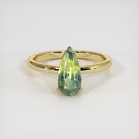 2.27 Ct. Bi Color Sapphire Ring, 14K Yellow Gold 1