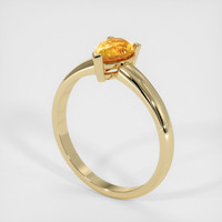 0.81 Ct. Sapphire Ring, 14K Yellow Gold 2