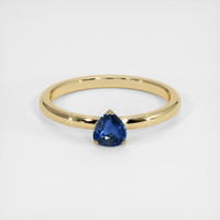 0.47 Ct. Sapphire Ring, 18K Yellow Gold 1