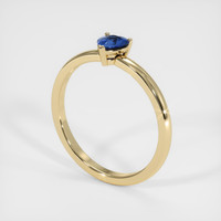 0.47 Ct. Sapphire Ring, 18K Yellow Gold 2