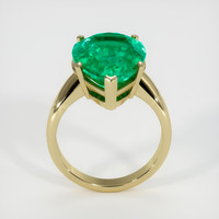 7.61 Ct. Emerald Ring, 18K Yellow Gold 3