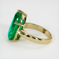 7.61 Ct. Emerald Ring, 18K Yellow Gold 4