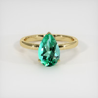 1.94 Ct. Emerald Ring, 18K Yellow Gold 1