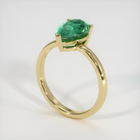 1.94 Ct. Emerald Ring, 18K Yellow Gold 2