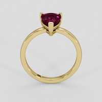 1.65 Ct. Purplish Red Rubellite Tourmaline Ring, 18K Yellow Gold 3