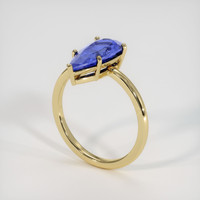2.10 Ct. Blue Sapphire Ring, 18K Yellow Gold 2