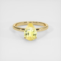 2.09 Ct. Yellow Sapphire Ring, 18K Yellow Gold 1