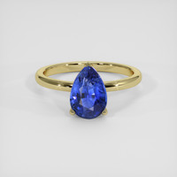 2.53 Ct. Blue Sapphire Ring, 18K Yellow Gold 1