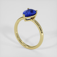 2.53 Ct. Blue Sapphire Ring, 18K Yellow Gold 2