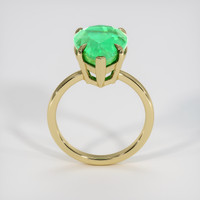 6.12 Ct. Emerald Ring, 18K Yellow Gold 3