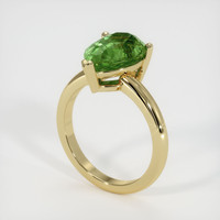 5.26 Ct. Green Sapphire Ring, 18K Yellow Gold 2