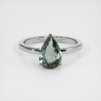 3.11 Ct. Sapphire Ring, 18K Yellow & White 1