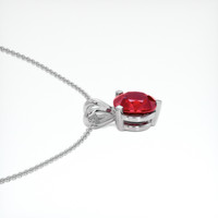 1.10 Ct. Ruby Pendant, 14K White Gold 3