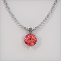 2.10 Ct. Gemstone Pendant, 18K White Gold 1