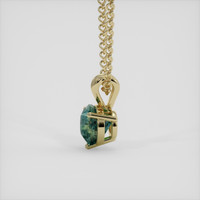 2.56 Ct. Bi Color / Parti Sapphire Pendant, 10K Yellow Gold 3