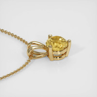 0.92 Ct. Sapphire Pendant, 14K Yellow Gold 3