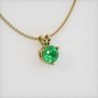 Solitaire Emerald Pendant 0.84 Ct., 18K Yellow Gold Preview