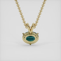 2.56 Ct. Bi Color / Parti Sapphire Pendant, 18K Yellow Gold 4